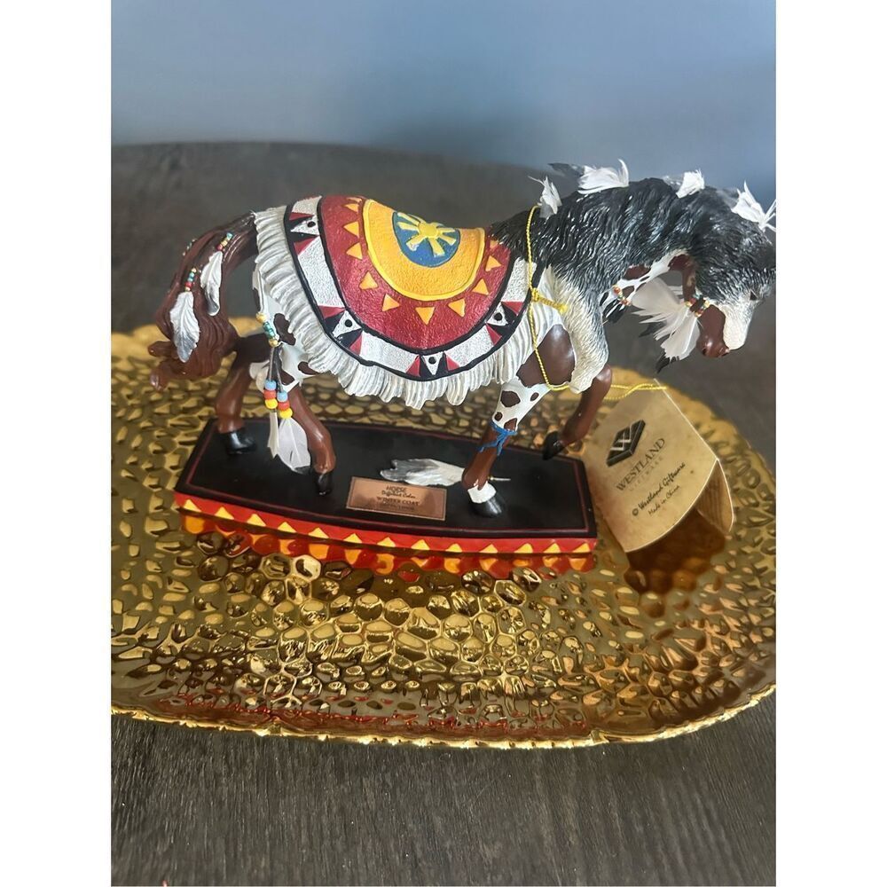 Horse of a Different Color Winter Coat Horse Figure by Ava Godreau